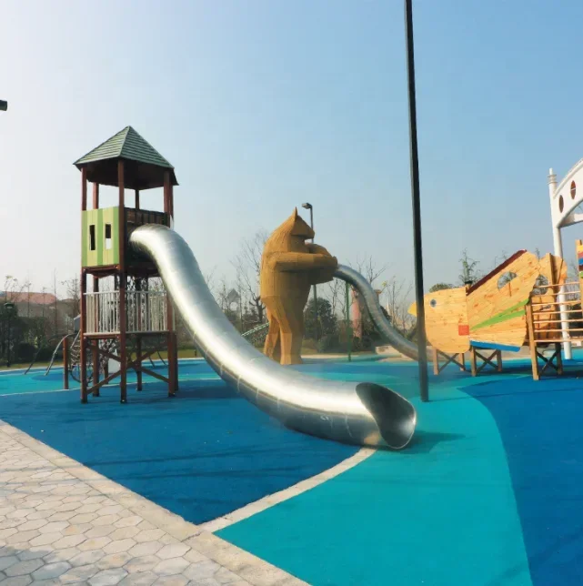 Landscape playground plastic combination slide indoor and outdoor amusement park equipment directly from manufacturer