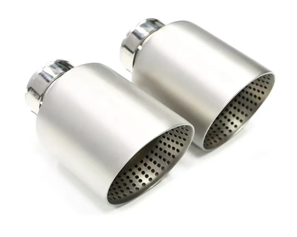 

1 шт. насадки на выхлопную трубу, матовые насадки на глушитель автомобиля из нержавеющей стали, насадки на выхлопную трубу, выхлопная система, насадка для глушителя