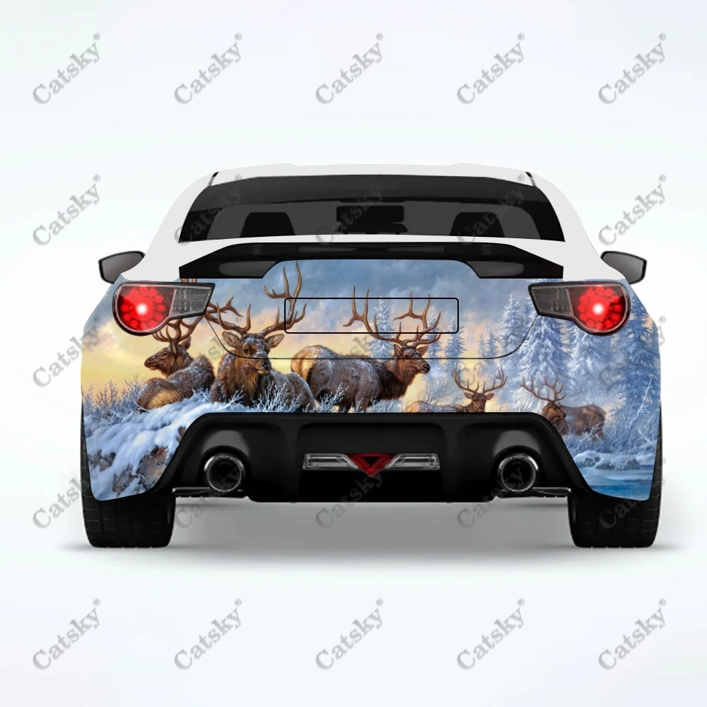 

elk snowflake Car stickers truck rear tail modification painting suitable for truck pain packaging accessories decals