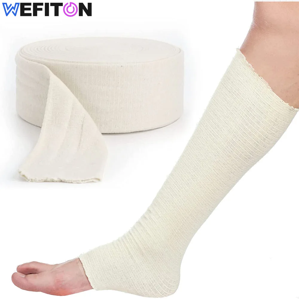 10M Elastic Tubular Support Bandage Size,Natural Color for Large Knee Support Bandage - Medium to Large Thigh, Arm & Elbow