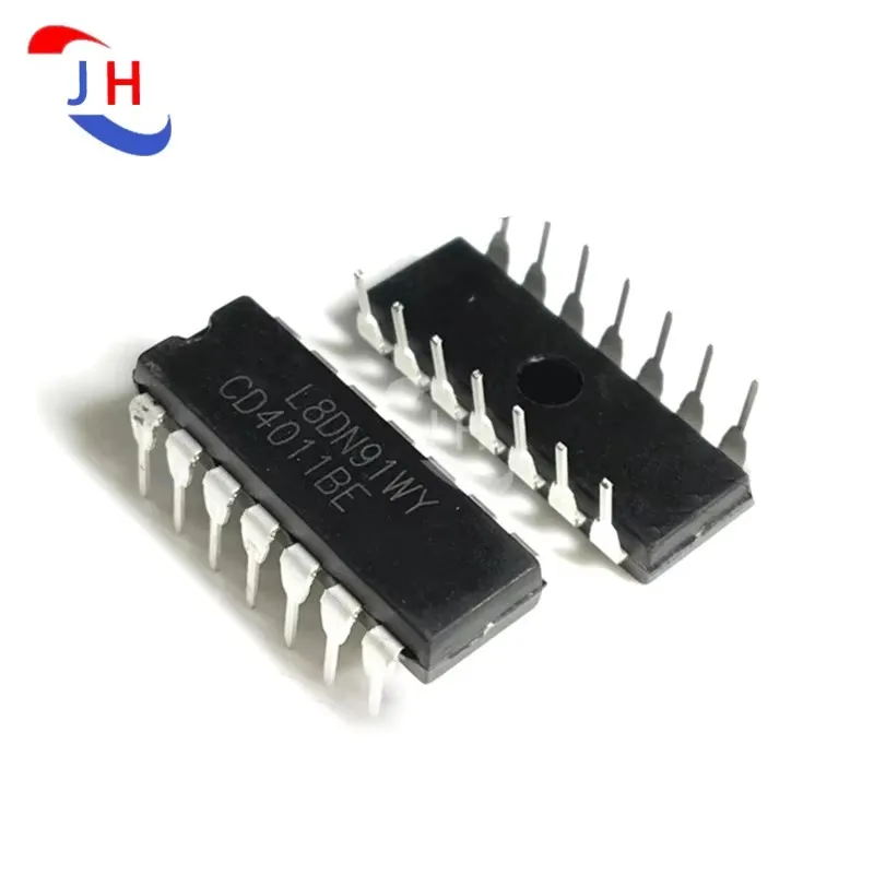 10PCS New CD4011BE CD4011B CD4011 DIP14 Direct Plug 4-way 2-input Nand Gate Logic Chip IC In Large Stock