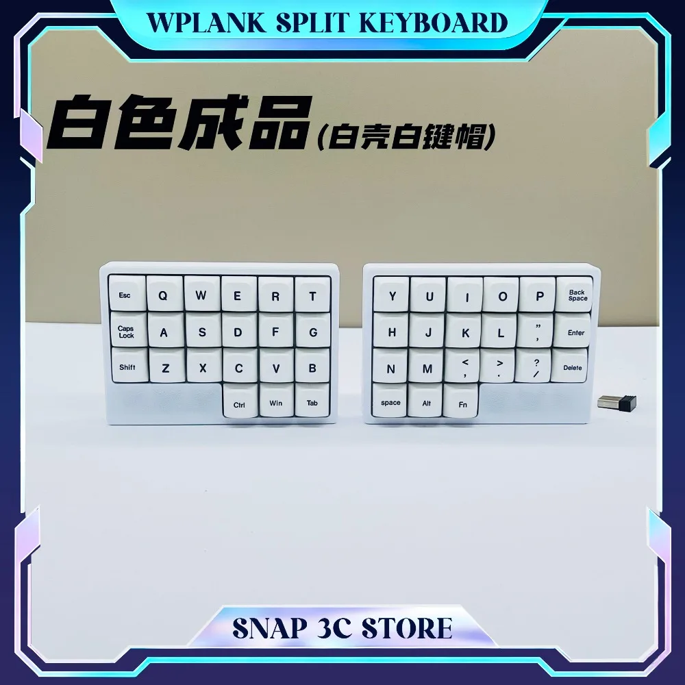 WPLANK Split Mechanical Keyboard Wireless 2.4G Hot Swap Ergonomic Custom Keyboard VIAL Programmable Office PC Gaming Accessories