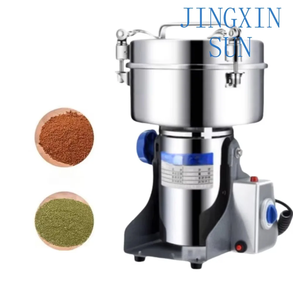 Industrial electric grain mill Stainless steel spice grinder with electric movement for efficient milling