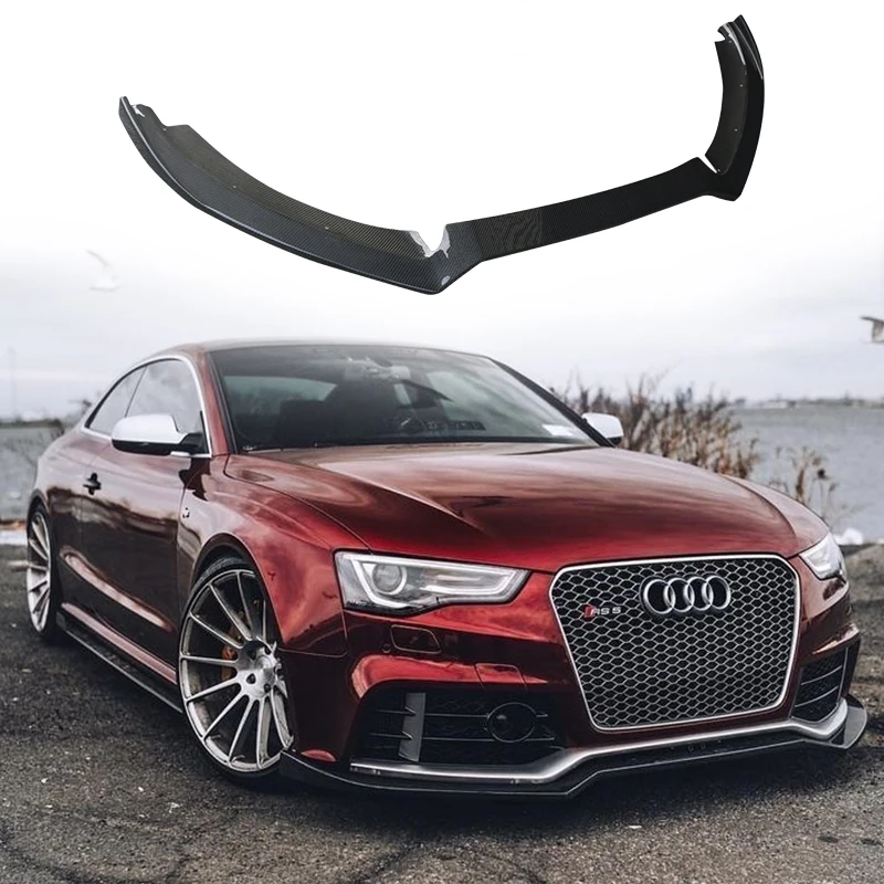 

For 2010-2017Audi RS5 Coupe Front Lip Splitter Carbon Fiber Material Rear Diffuser Spoiler Lip Car Tuning Accsesories Body Kit