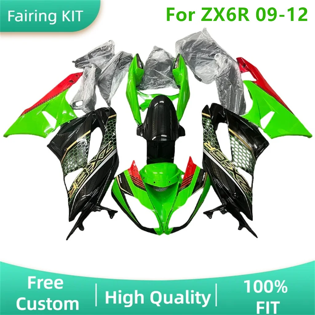 Motorcycle Fairing Kit for Kawasaki 2009 2010 2011 2012 ZX6R ZX-6R 09 10 11 12 ZX 6R 100% Fit Injection Bodywork Cowling Parts