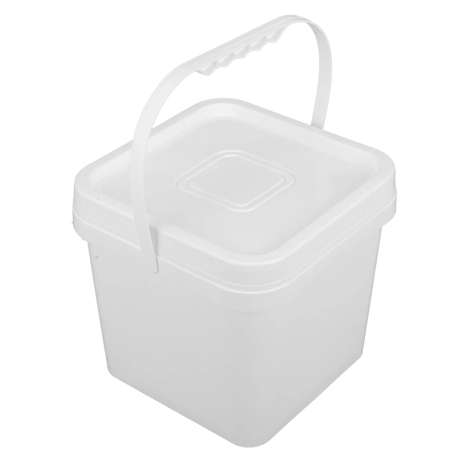 5L Paint Pail with Lid and Carry Handle Premium Plastic Storage Bucket for Paint Pigment Solvents Workshop Studio Use