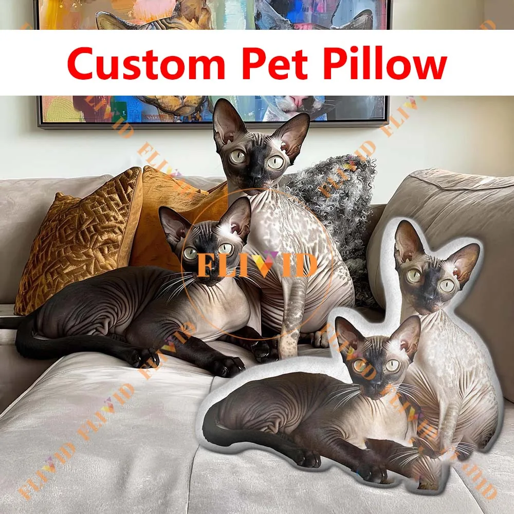 

Customized Pet Animal Pillows,Custom 3D Dog/Cat Pillow,Personalized Cushion,Birthday Gift,Pet Loss Memorial Gift,Pet Lover Gifts