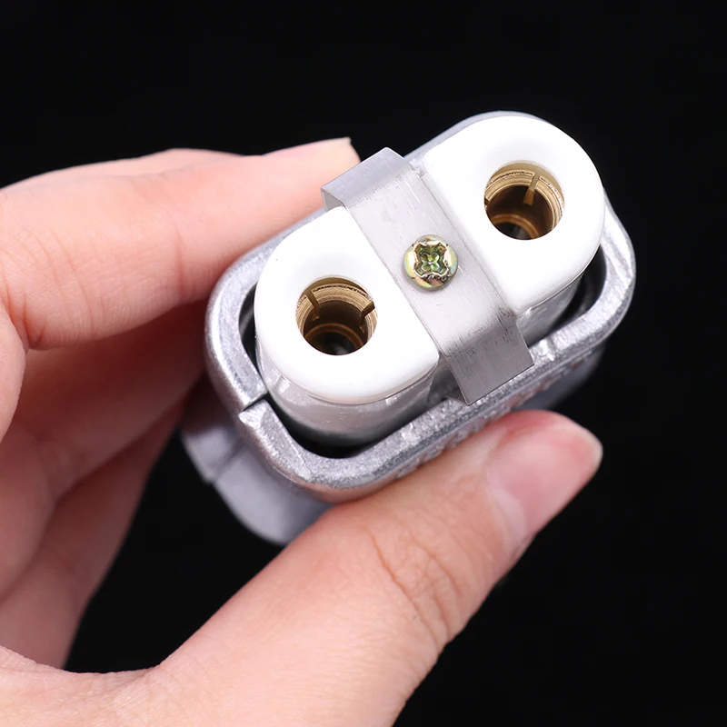 New 6mm IEC C8 Ceramic Wiring Industry Socket Plug High Temperature Male Female Connector Electric Oven Power Outlet 35A