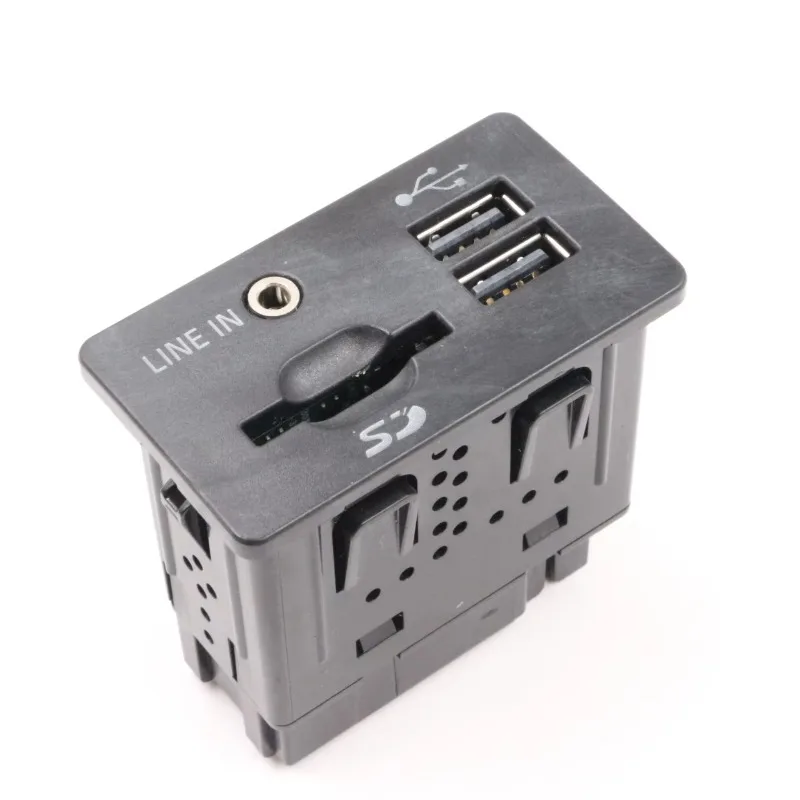 Car AUX USB Media Port Jack Socket C1BT14F014AE Audio Interface Replacement For Ford Explorer 2011‑2019 Center Console Spare