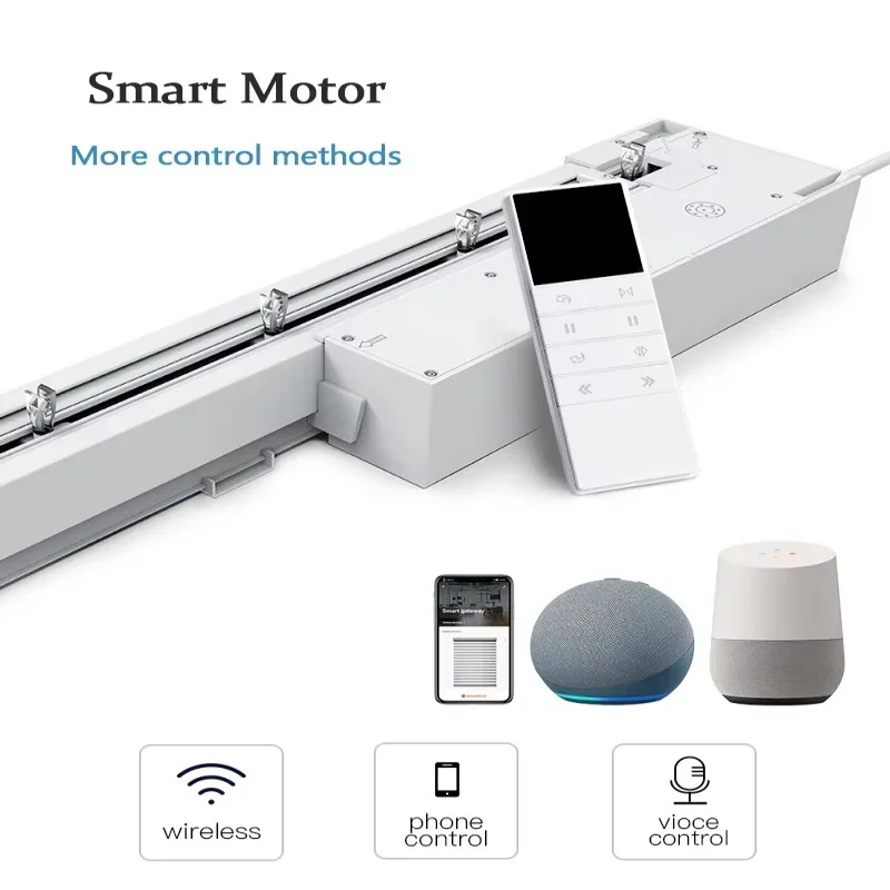 Il lussuoso controllo remoto motorizzato del telefono cellulare collega le tende cieche trasparenti da sogno verticali intelligenti di Google Alexa per grandi finestre