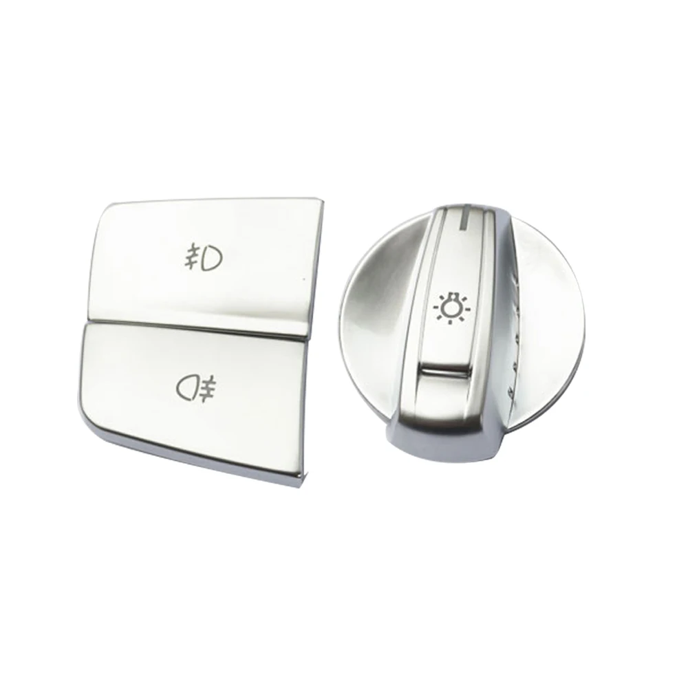 2x Car Headlight Switch Button Cover Stickers For BMW X5 X6 1 2 3 4 F15 F16 F30 F34 F15 F16 F32 F20 F21 F22 F23 F30 F31 F32 F33