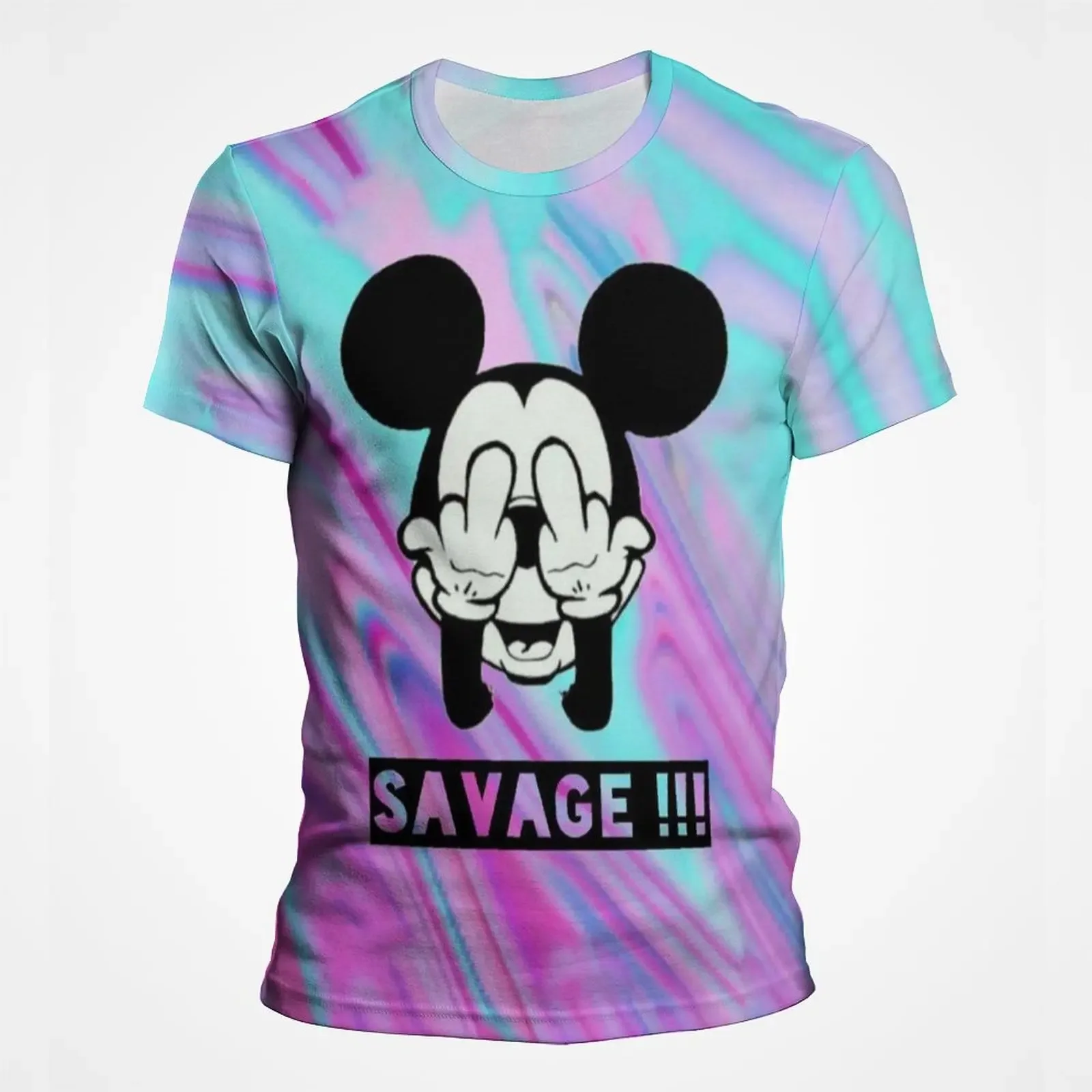 

Summer Girl Boy Kids T shirt Disney Mickey Mouse Short Sleeve T-shirt Printed Children Cartoon Clothes Men Women Streetwear Tops