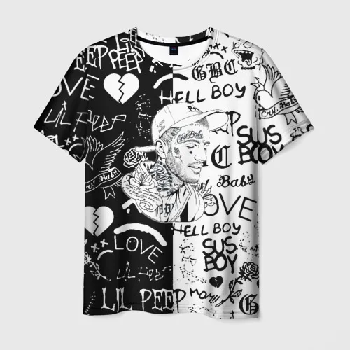 2025 تي شيرت رجالي ليل اللمحة الكتابة على الجدران الفن ثلاثية الأبعاد مطبوعة تي شيرت الرجال النساء الهيب هوب الاتجاه كول تي شيرت الشارع قصيرة الأكمام س الرقبة Y2k #2