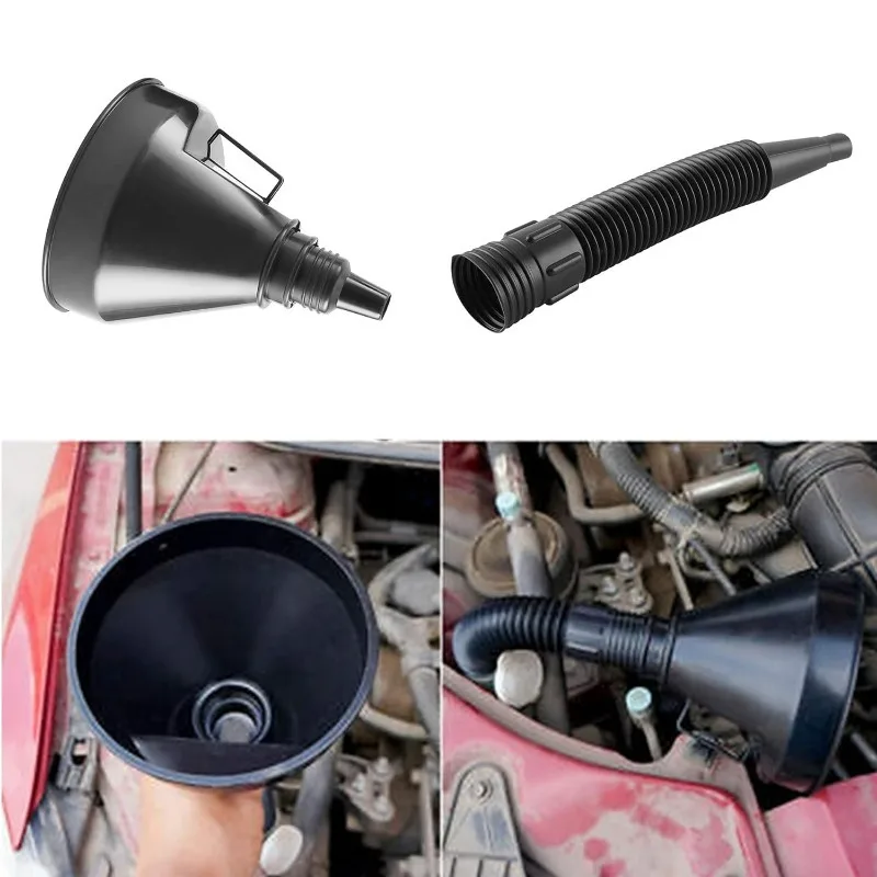 Wide Mouth Funnel with Handle Multi-Functional Large Plastic Automotive Funnels for Car and Motorcycles Engine Oil Liquid Diesel