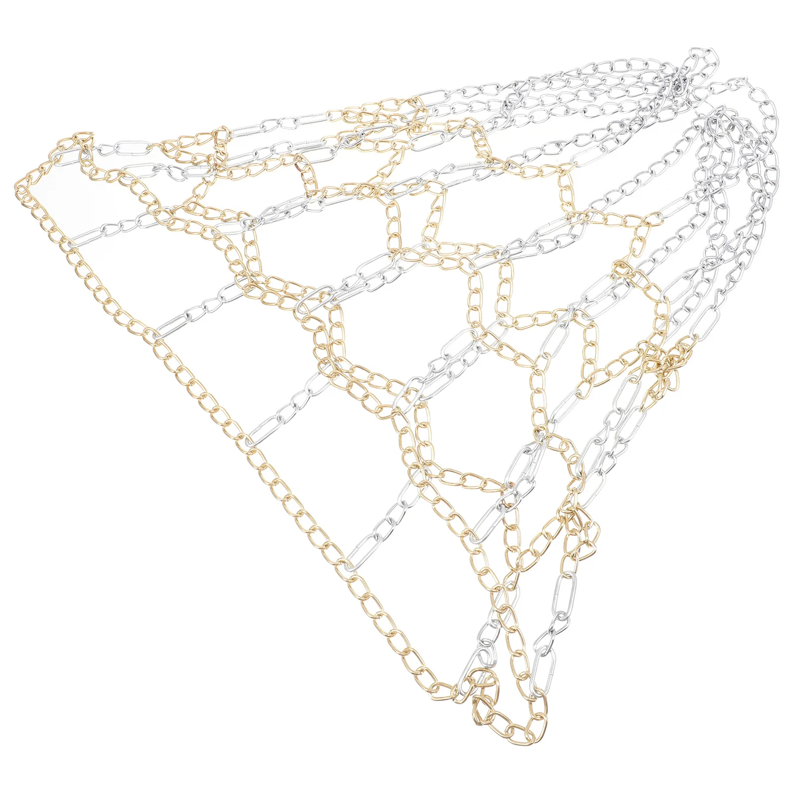 1pc バスケットボールネット鉄厚いチェーン耐久性のある耐候性屋外屋内学校の遊び場フープアクセサリー