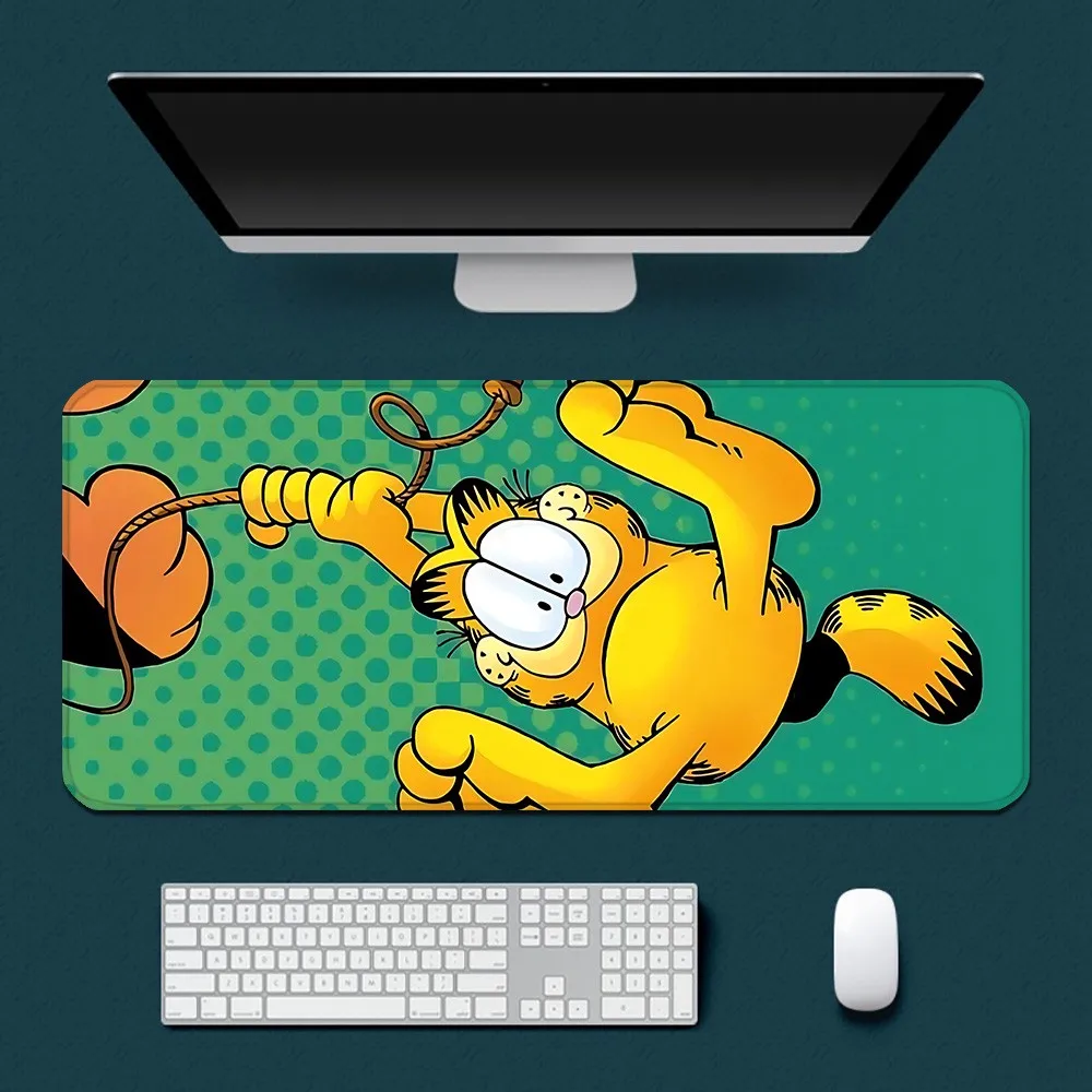 Orange Cat classic comic Design Pattern Game Mousepad Large Pads Rubber Mouse Mat MousePad Desk Gaming Mousepad Cup Mat