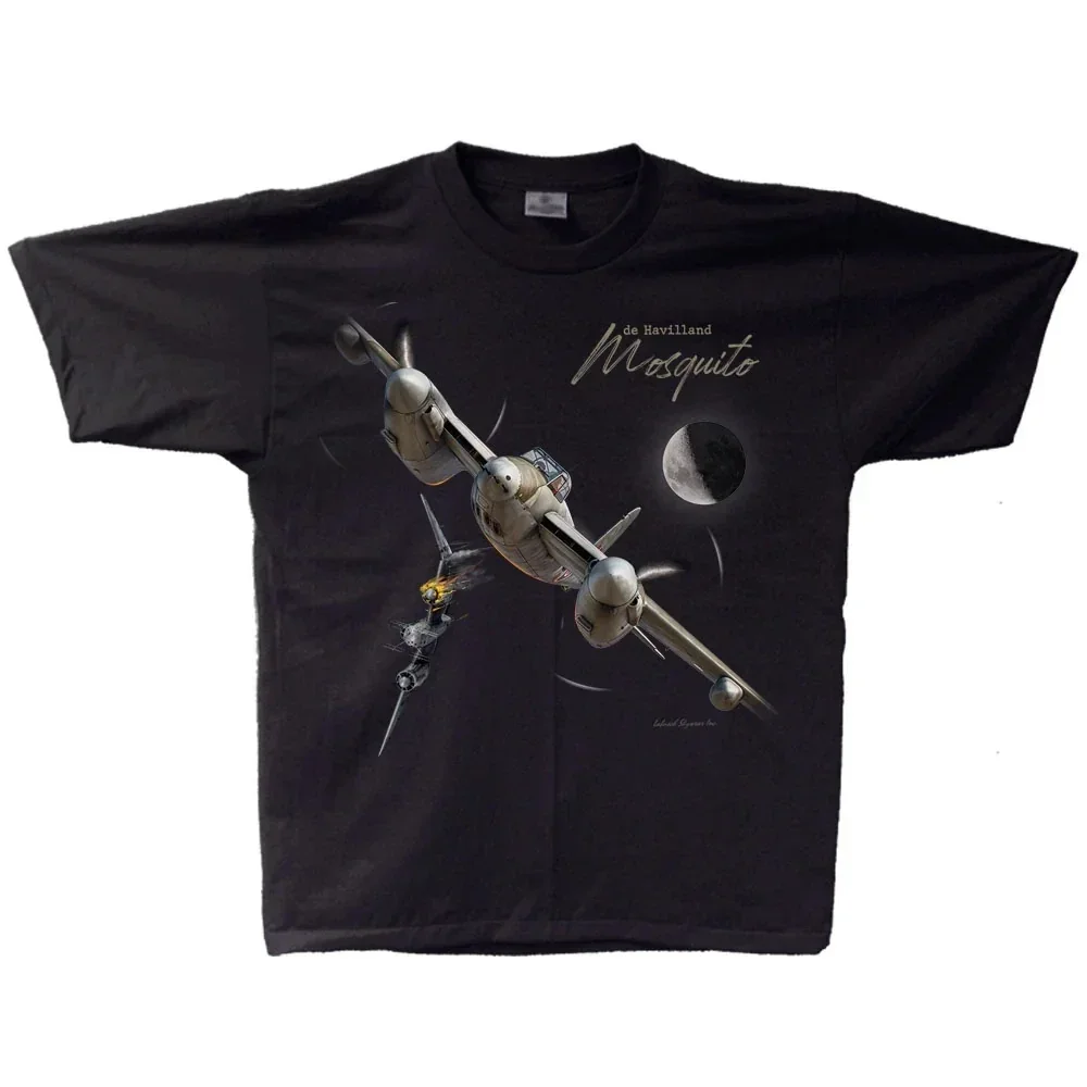 British De Havilland Mosquito Bomber T-Shirt 100% Cotton O-Neck Short Sleeve Summer Casual Mens T-shirt Size S-3XL