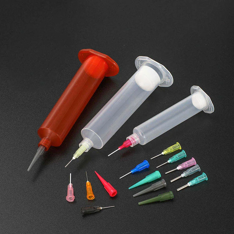 Precision Plastic Screw Dispensing Needle TT Conical Glue Nozzle for Dispensing Machine High Precision Liquid Glue Dispenser Tip