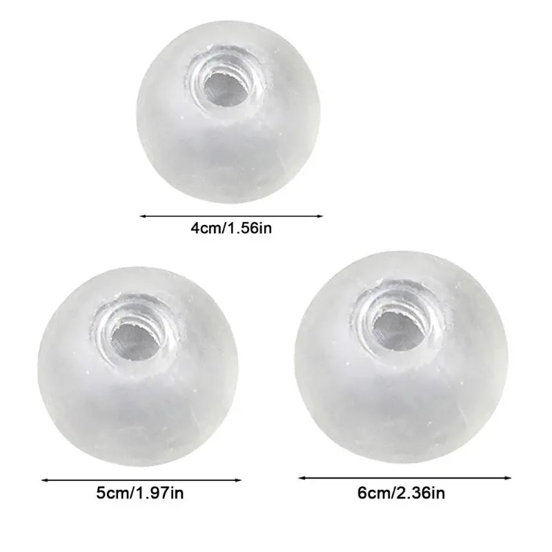 10pcs 4/5/6cm Empty DIY Squishy Skin High Transparent Soft TPR Shell For Maltose Filling Handmade Stress Relief Squeeze Toy 2026