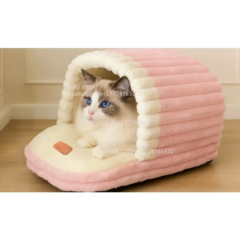 Pet Nest Thickened Warm Bottom Non-slip Machine Washable Small Dog Cat Sleeping Bag