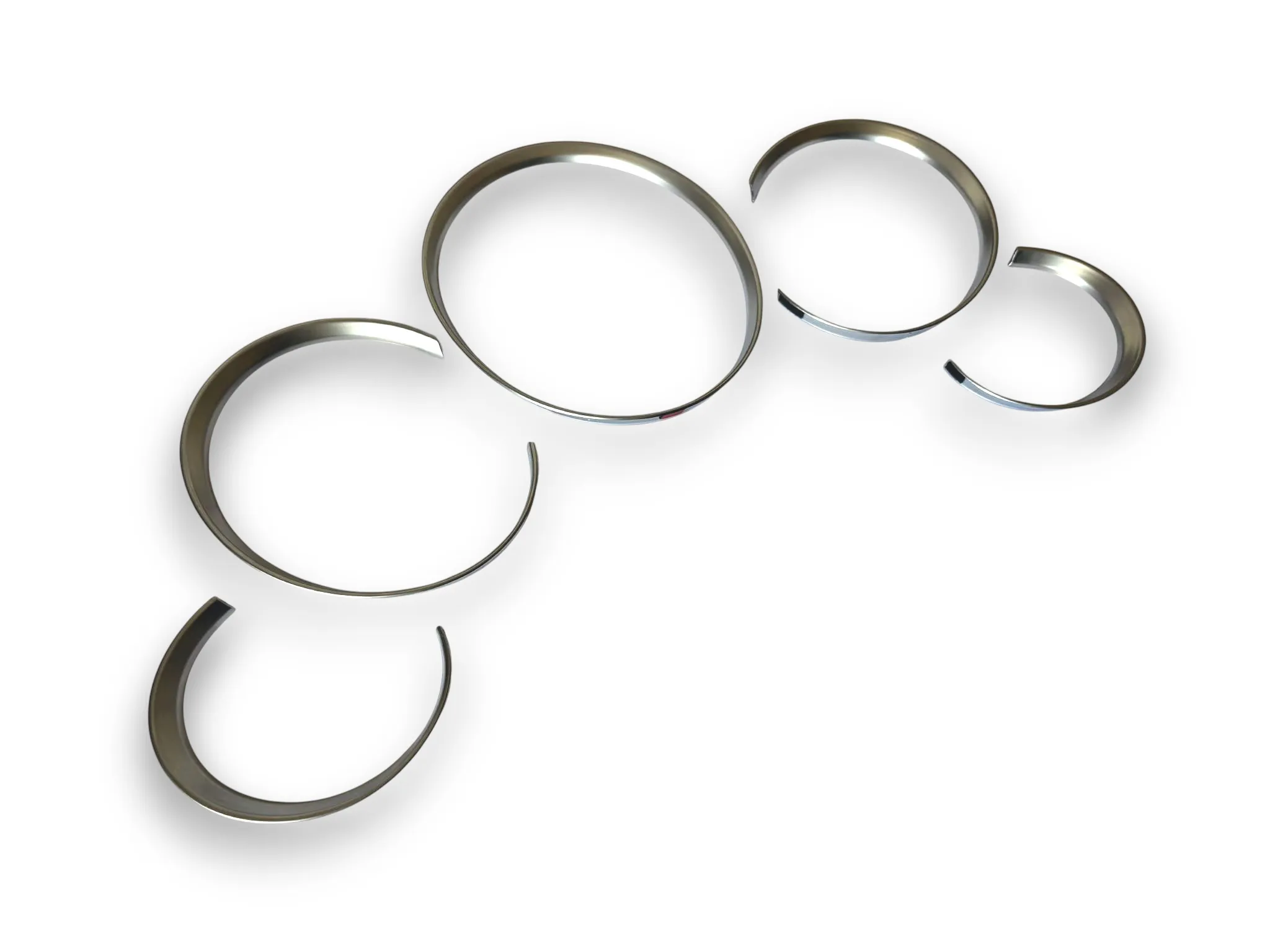 Exquisite High Quality Matt Chrome Dashboard Dial Gauge Rings Bezel Trim for Porsche 911 997 GT3 GT3RS Turbo Targa