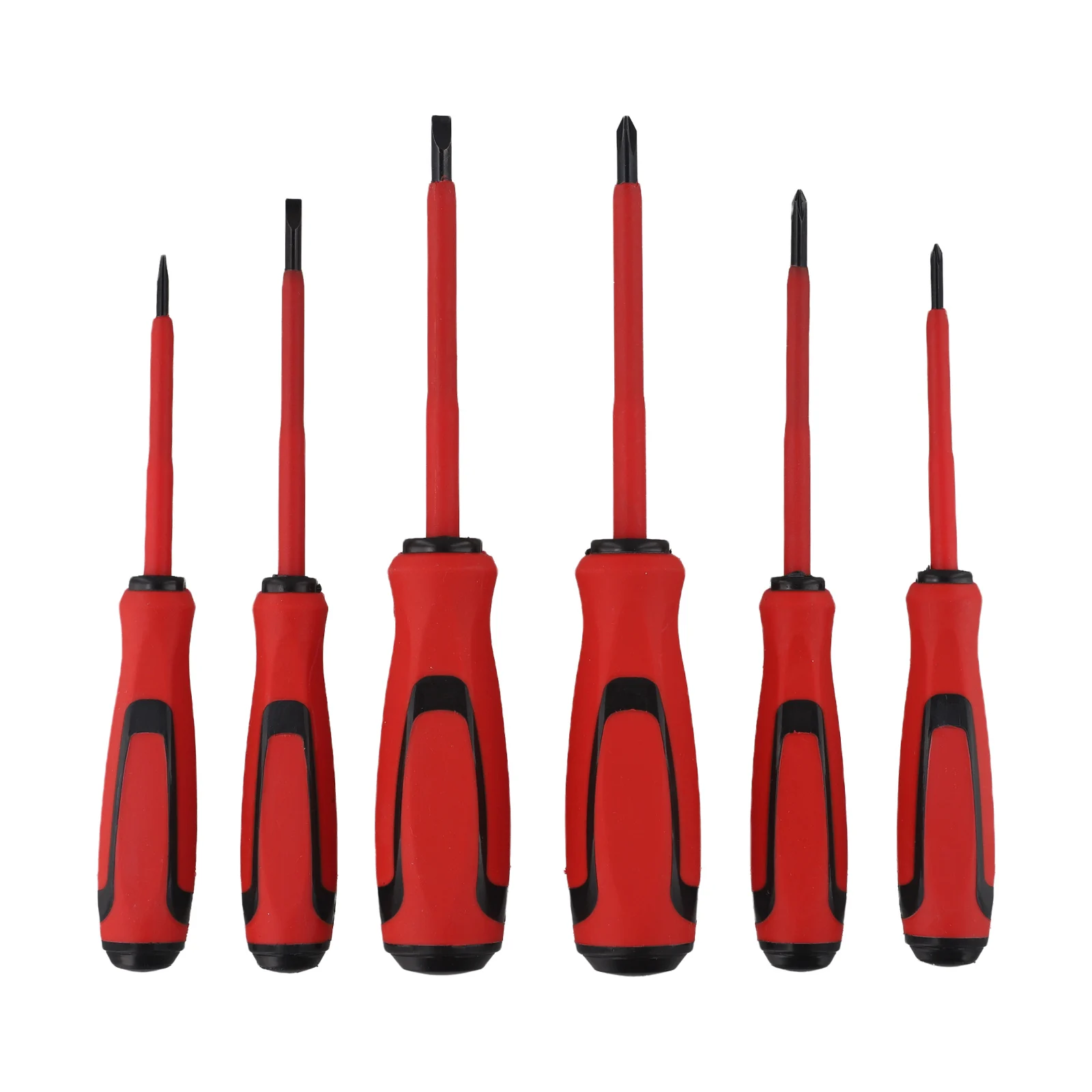 6 stks/set Metaal Geïsoleerde Schroevendraaier Bit Magnetische Schroevendraaier Bit Set Cross Ingelaste Magnetische Schroevendraaier Elektricien Tool