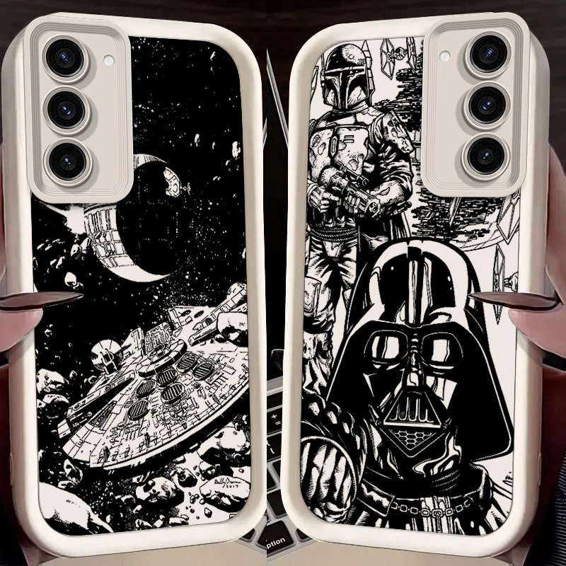 Disney Star Wars Luxury Art For Samsung Note 20 S24 S23 S22 S21 S20 Ultra Plus FE A25 A55 A22 A15 A35 5G Eye Ladder Back