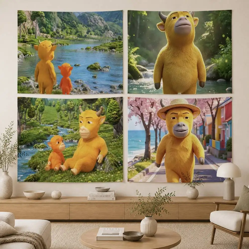 Hilarious Chinese Movie Niu Lai Flag Digital Printing Banner for Garage Wall Out Door