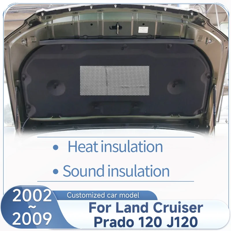 

Car Sound Insulation Mat For Toyota Land Cruiser Prado 120 J120 2002~2009 2008 Cotton Covers Heat Insulation Carpets Accessories