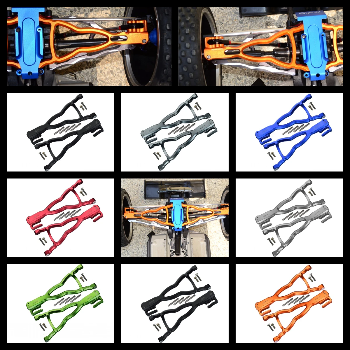 

GPM ALUMINIUM REAR LOWER SUSPENSION ARM (FOR E-REVO 560871, REVO, SUMMIT)