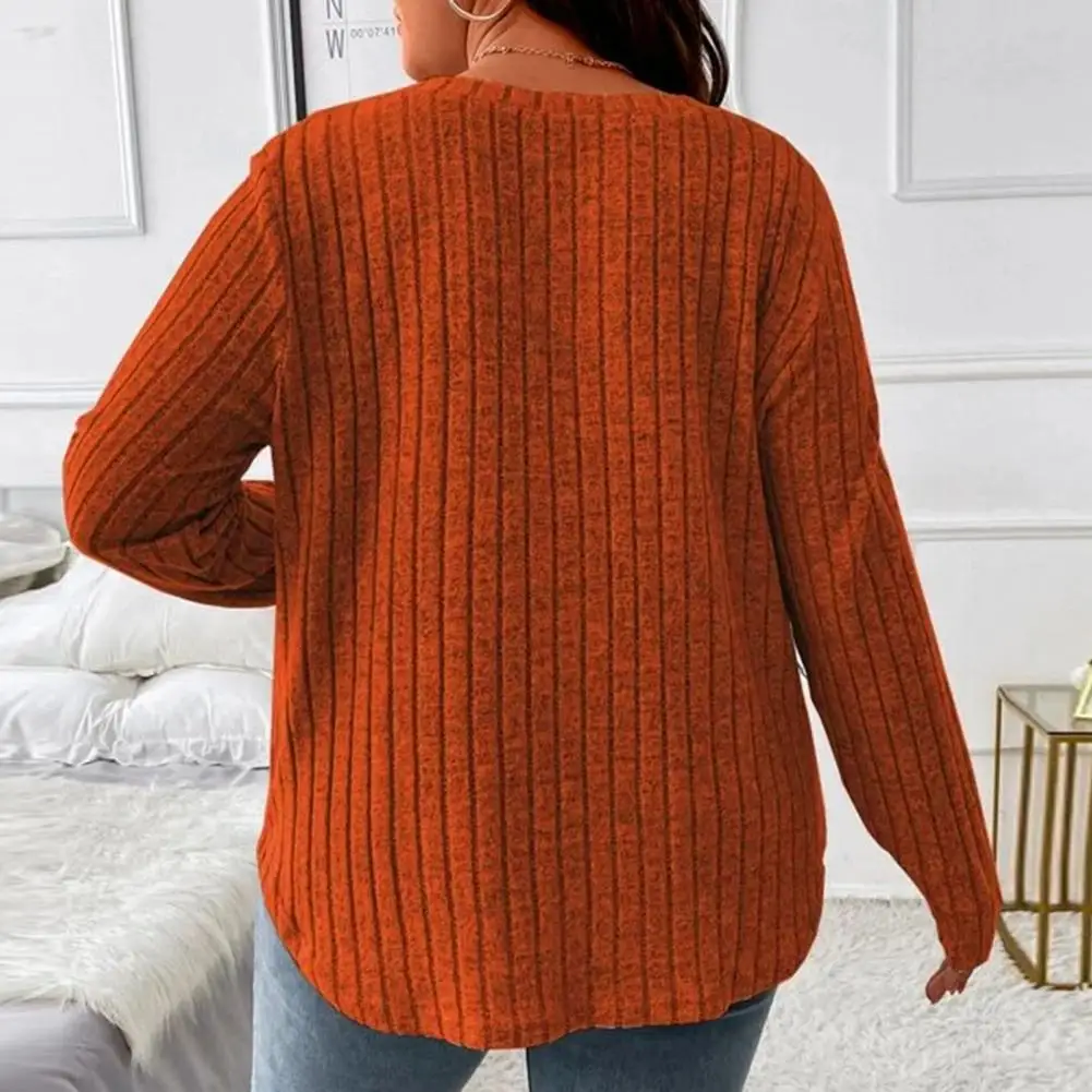 Autumn Winter Loose Sweater Top V Neck Women Pullover Knitted Irregular Hem Warm Casual Oversized Sweater