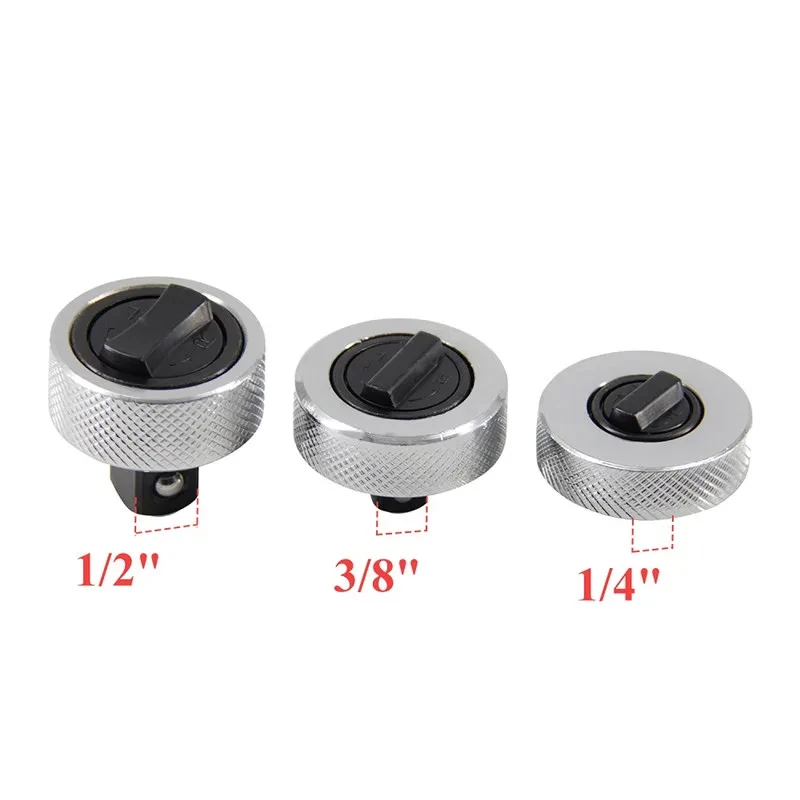 3 PCS Mini Ratchet Socket Wrench Whole Steel Palm Ratchet Socket Finger Reversible Ratchet Handle 1/4“ 3/8” 1/2” Drive