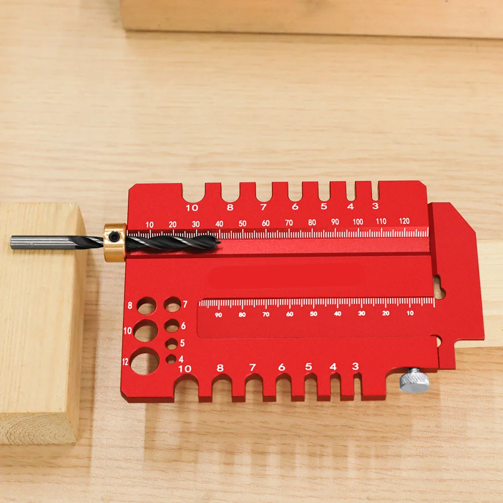 2 in 1 Woodworking Gauge and Caliper for Measuring and Marking Tenons with Aluminum Body and Precise Graduations
