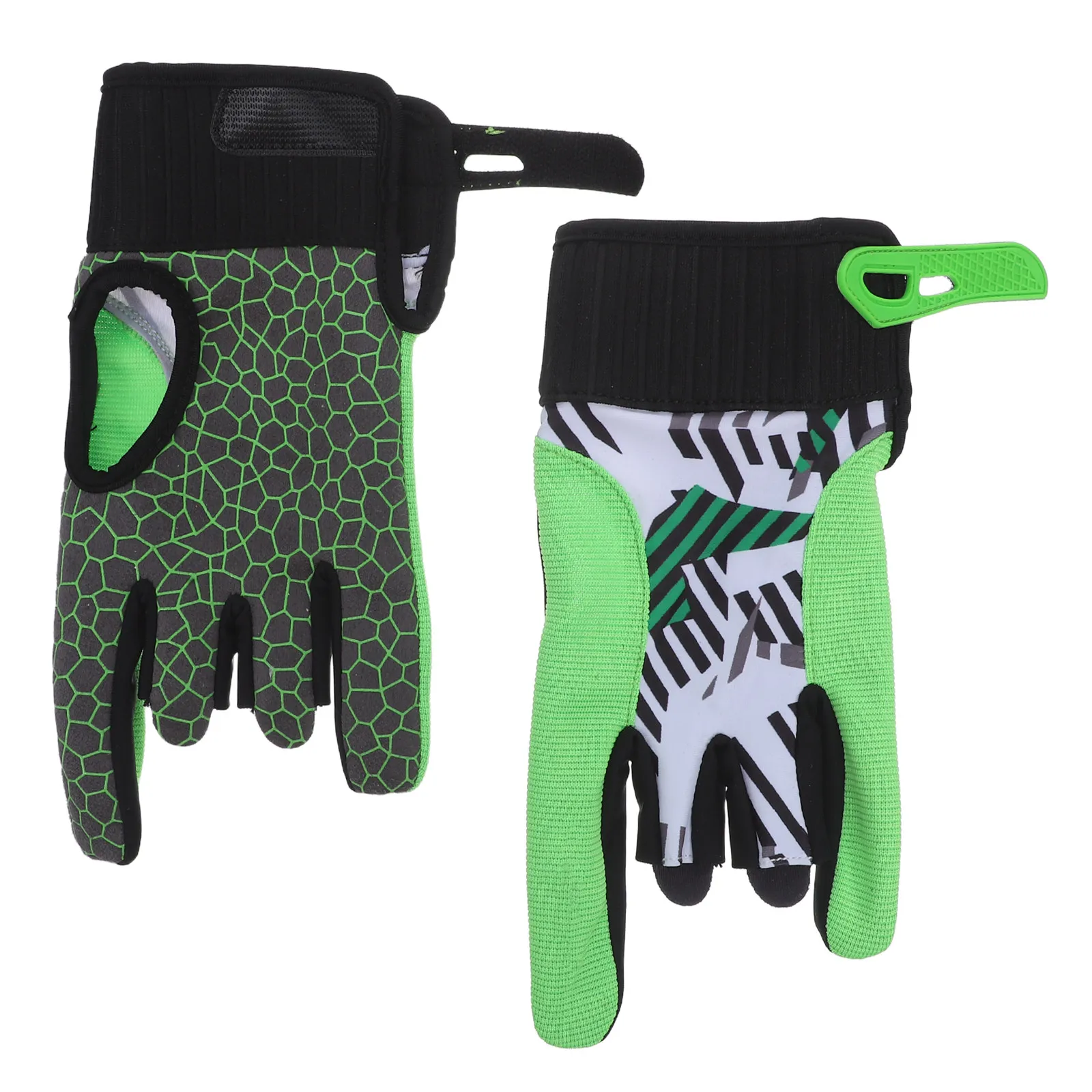 

1 пара профессиональных перчаток для боулинга без пальцев с поддержкой запястья, самоклеящиеся, регулируемые, с противоскользящим силиконовым покрытием, дышащие, спортивные