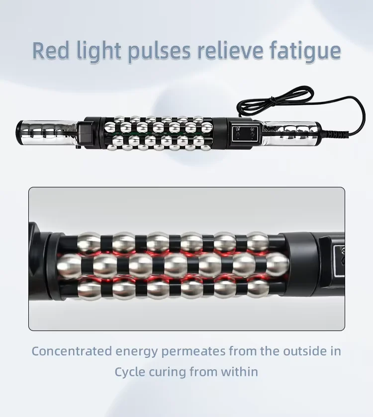 

Новый электрический массажер для домашнего использования с вращением на 360°, антицеллюлитный, для похудения и расслабления мышц, с красным светом