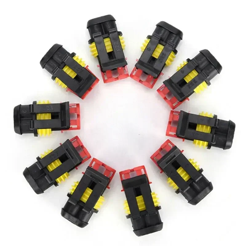 Wire Marine Male Female 10A Truck Black Electrical Connectors Accessory 5pcs Car Waterproof Plug For Motorcycle Scooter