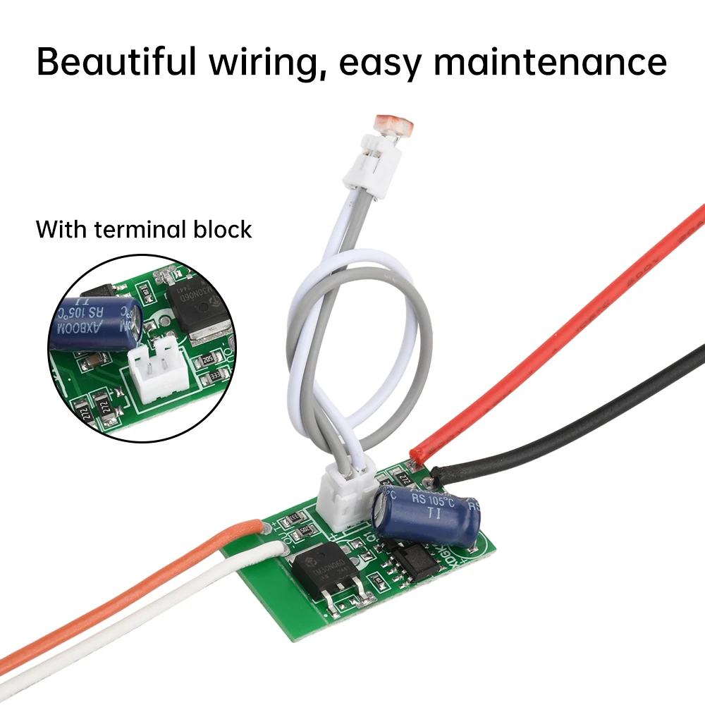 DC 3-30V 4A 100W Low Voltage Light Control Switch Module LED Driver Photosensitive Control Automatic Switch For Street Lamps
