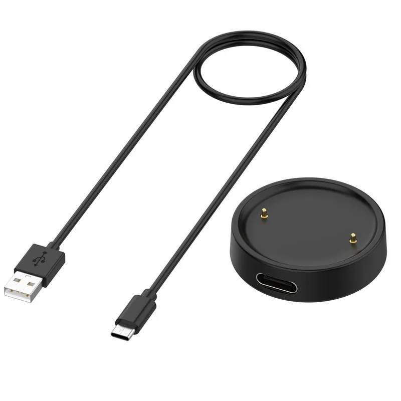 Base de carregador de relógio para amazfit bip 6, cabo usb, pulseira de linha para huami amazfit active 2/bip6, suporte de carregamento magnético inteligente