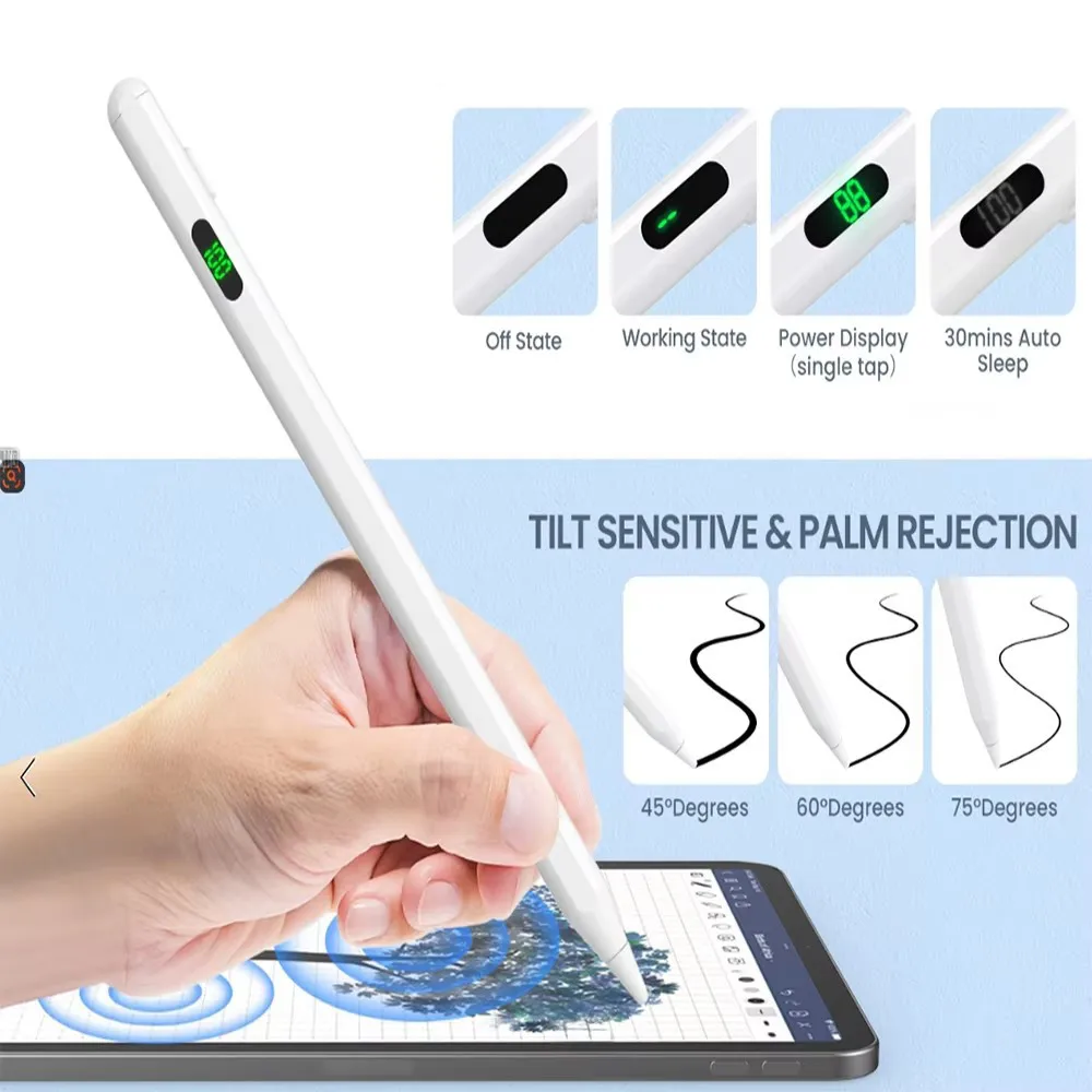 Universal Stylus Pen For Samsung Galaxy Tab S10 Plus S10+ 12.4 A9 Plus X210 X216B S9+ S9 FE Plus S8 S7 S9 Ultra A8 10.5 A9 8.7