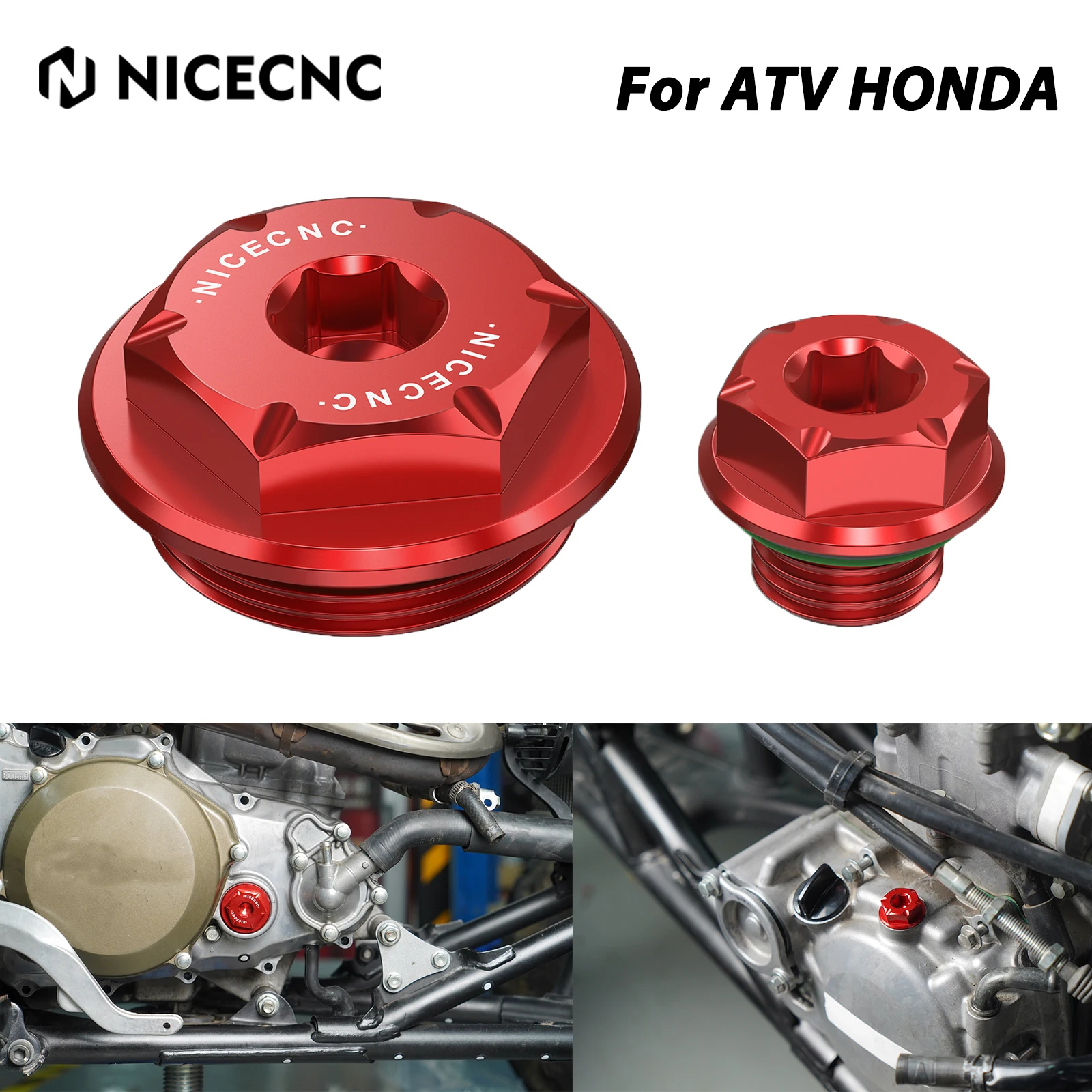 

NICECNC ATV Engine Plug Kit For Honda TRX450R TRX450ER TRX400EX XR400 CRF 450R 450X 150R 230F CFR1000L Motorcycle Accessories