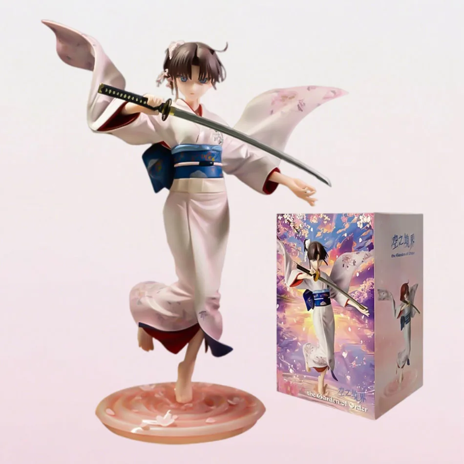 20 cm Anime Der Garten Der Sünder Action Figure Ryougi Shiki Cartoon Nette PVC Modell Desktop Ornamente Kinder Spielzeug Geschenke