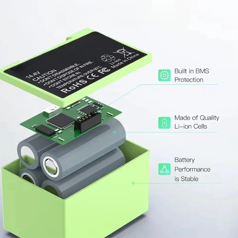 for IRobot Roomba E and I Series i7+ E5 7150 7550 i3 3150 i3+ 3550 i4 4150 i4+Spare Part 14.4V 2600-4000mAh Battery Replacement