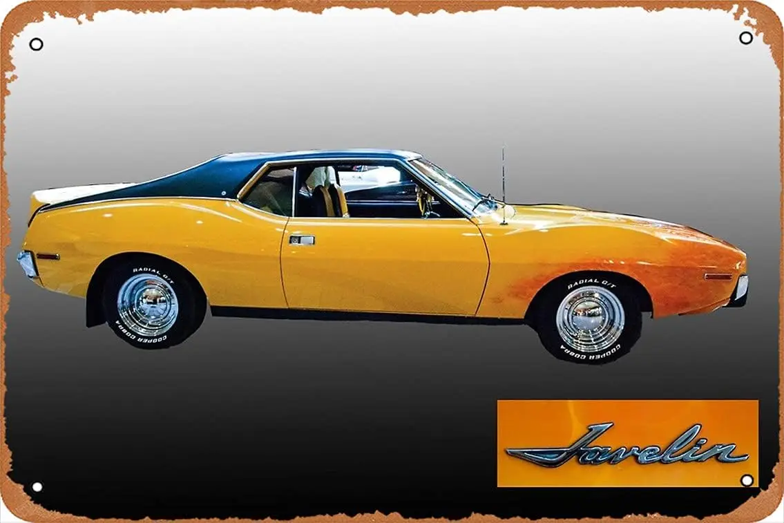 1974 AMC Javelin Poster Metal Tin Sign 8