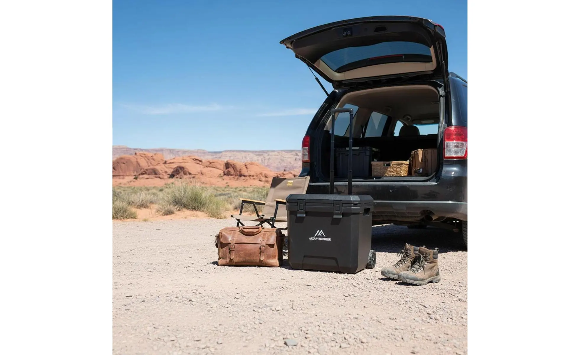Wheeled Cooler Insulated Wheeled Cooler Box Portable Ice Chest Easy to Roll Cooling Gear Food Crisp for Market Stall, Car Travel