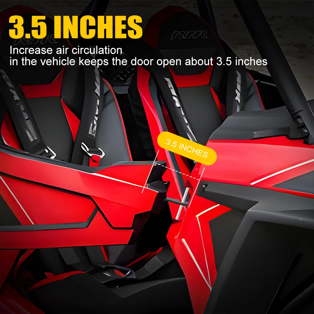 2pcs Door Latches Extender UTV Door Latch Air Circulation Vent Extender for RZR XP 1000/4 1000/Turbo/Turbo S/900/S 1000