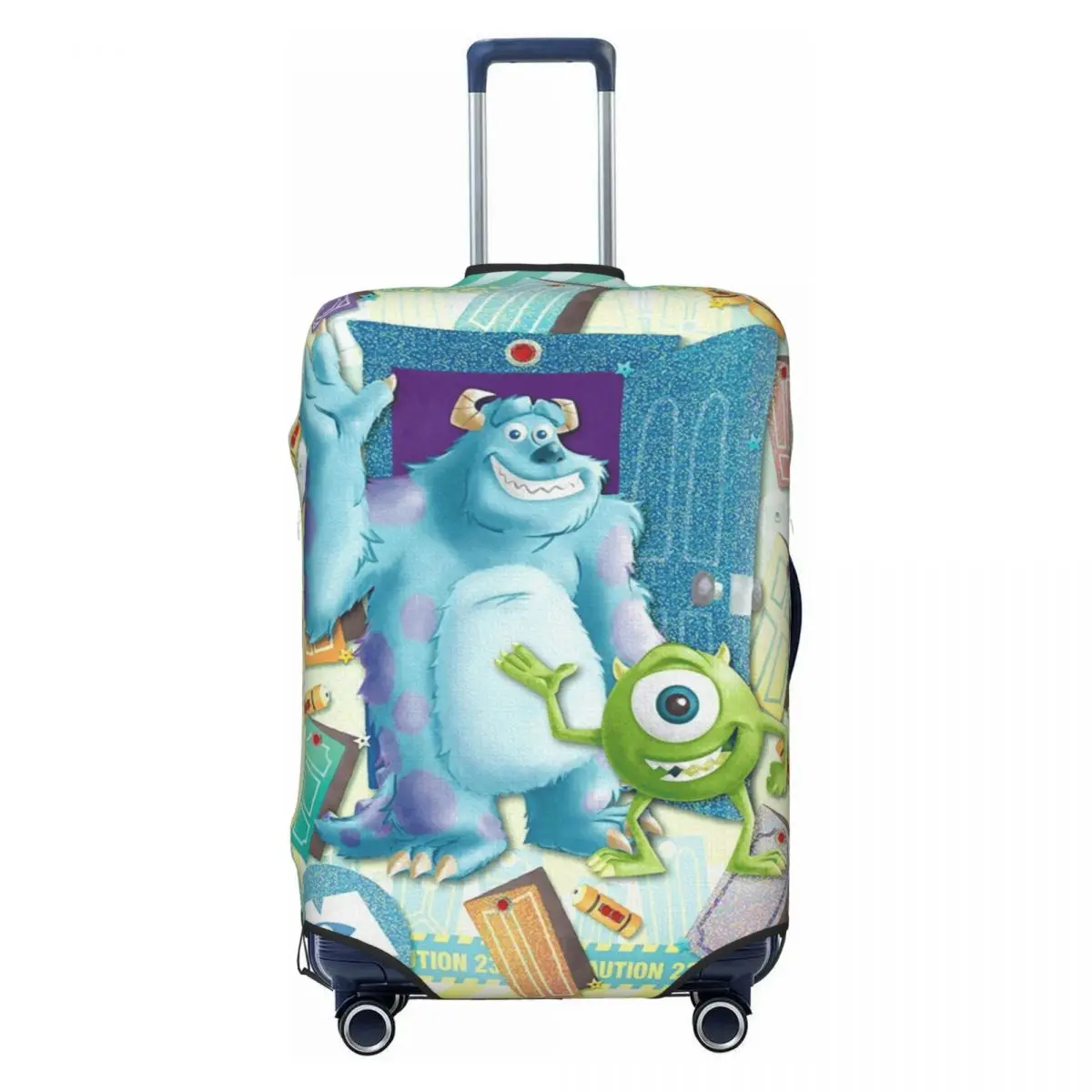 

Custom M-Monsters Anime University Luggage Cover Elastic Travel Suitcase Protective Covers Suit For 18-32 inch