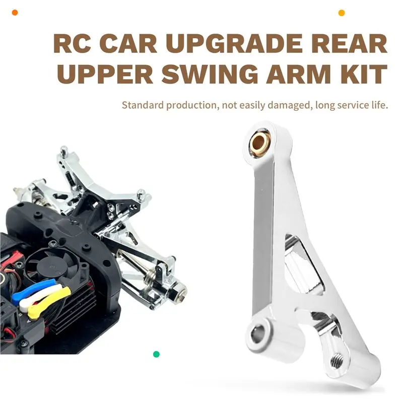 Fine Craftsmanship Rear Upper Swing Arm Kit For MJX 1/14 RC Car- Upgrade Parts In Silver For Models 14301/14302 14303 14304
