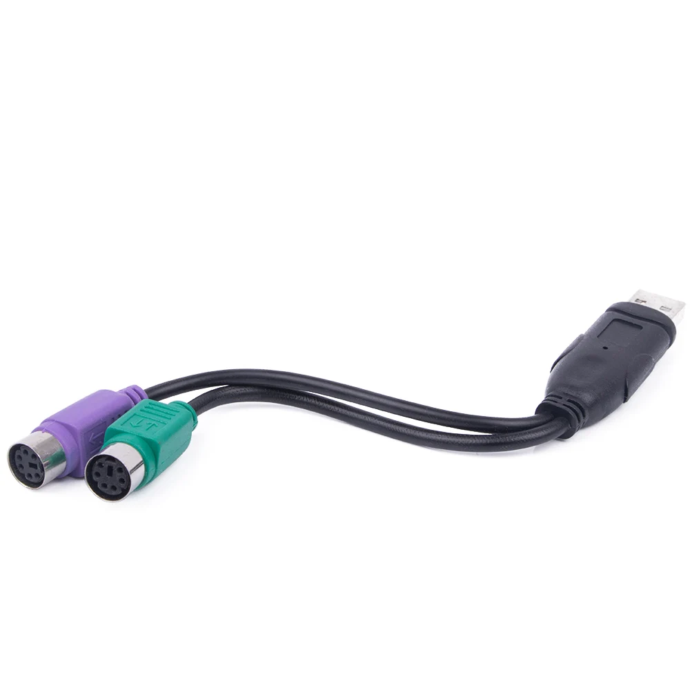 USB to PS2 Cable Male to Female PS/2 Adapter Converter Extension Cable for Keyboard Mouse Scanning Gun PS2 to USB Cable