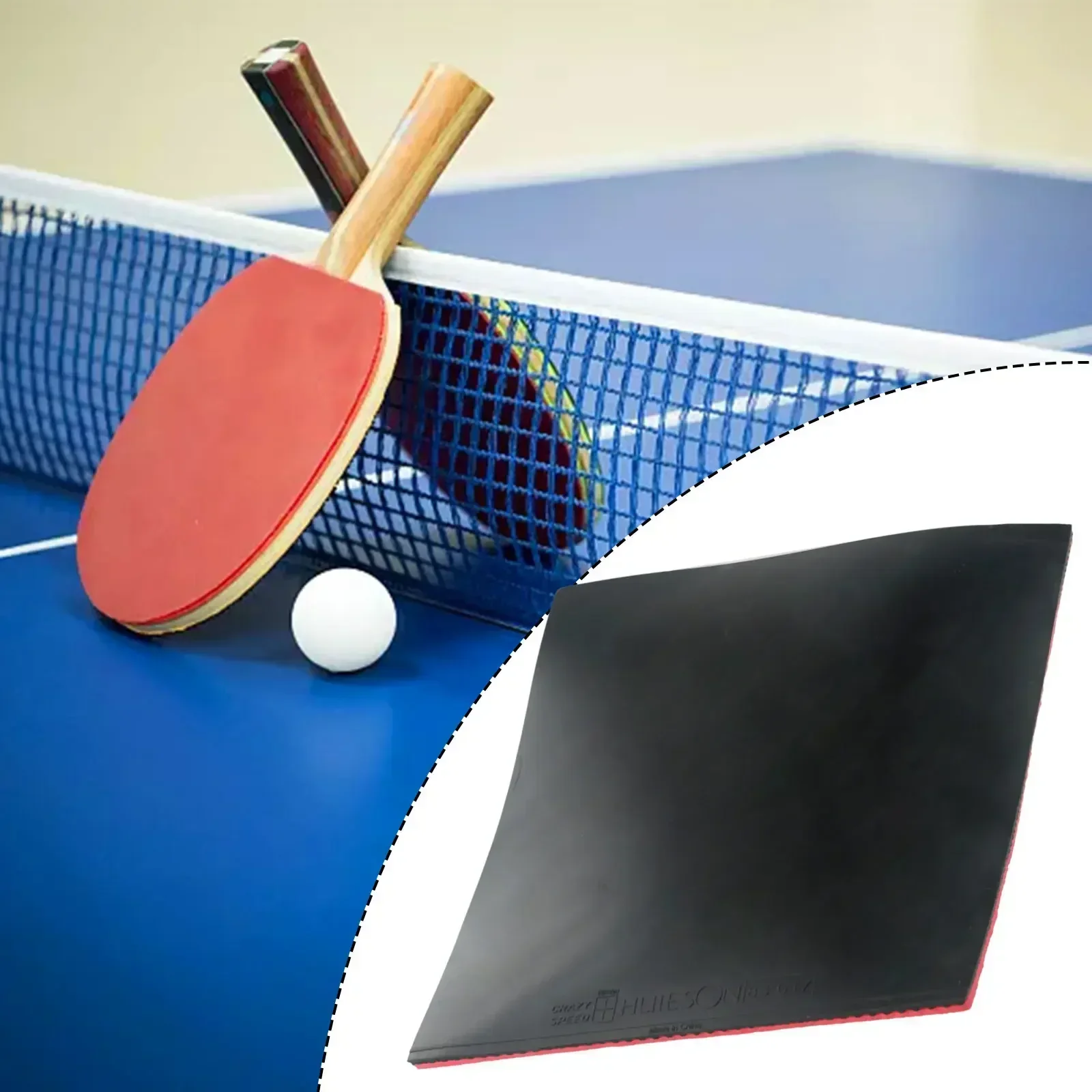 Raket tenis meja, spons karet penutup untuk Ping Pong, serangan cepat, raket tenis meja untuk pelindung Ping Pong, aksesoris