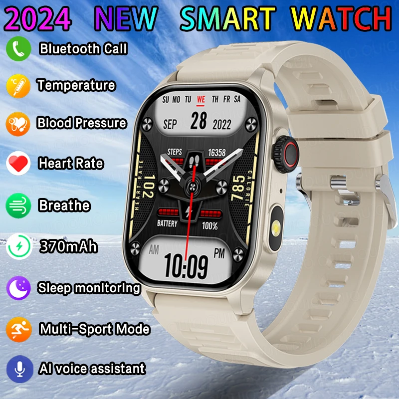 

Смарт-часы Huawei Xiaomi мужские, экран 2,01 дюйма, Bluetooth, 370 мАч